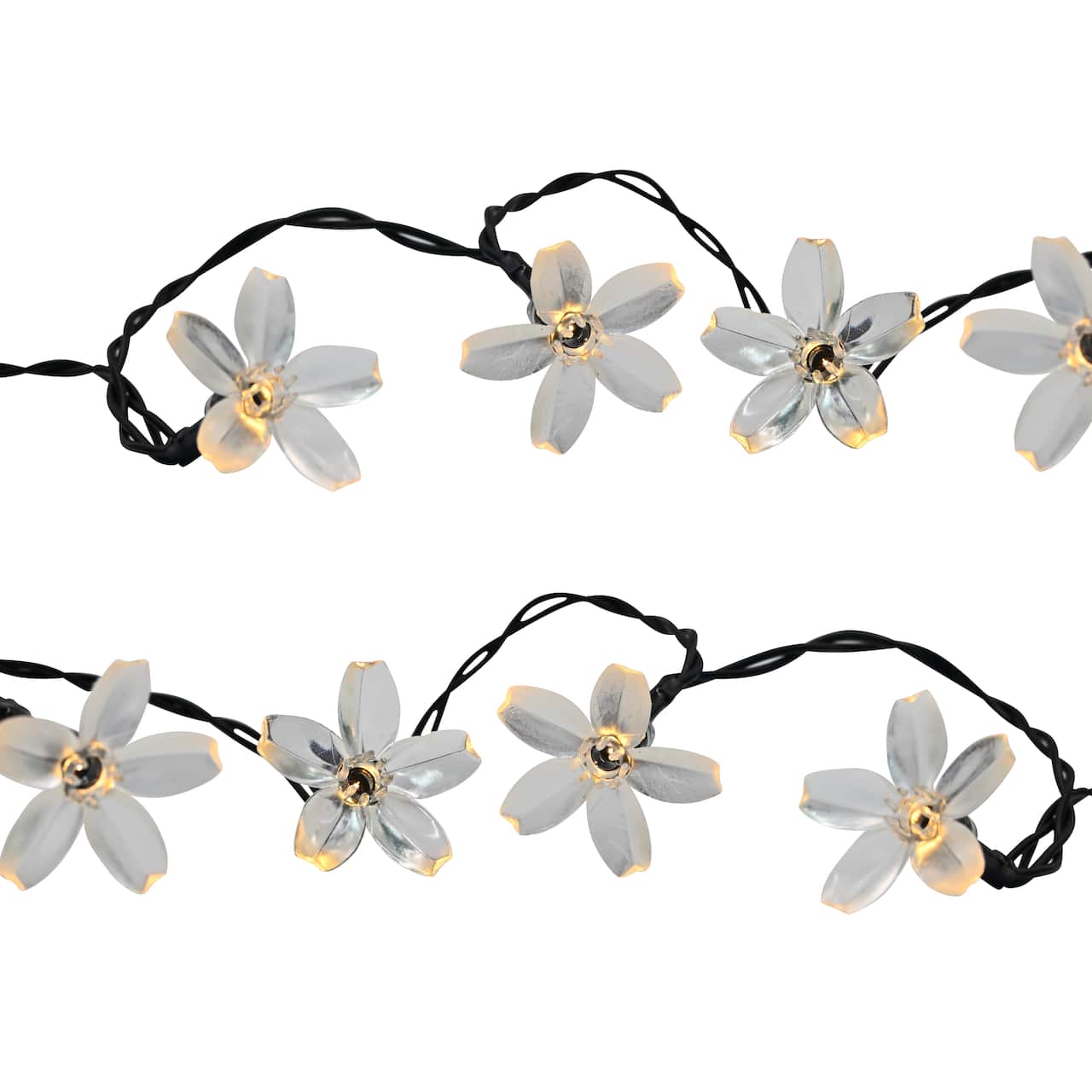 50ct. White Flowers LED Solar String Lights by Ashland®